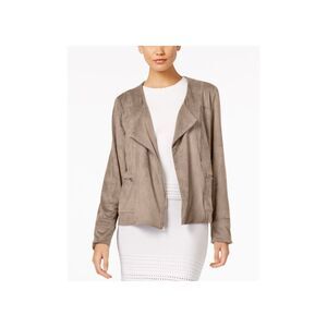 NY Collection Faux Suede Jacket